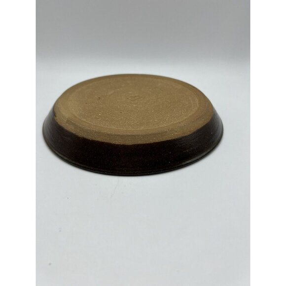 E.J. Studio Art Pottery Tray, Plate Hand Painted, Pine Tree 7.75X1'' - Picture 11 of 11